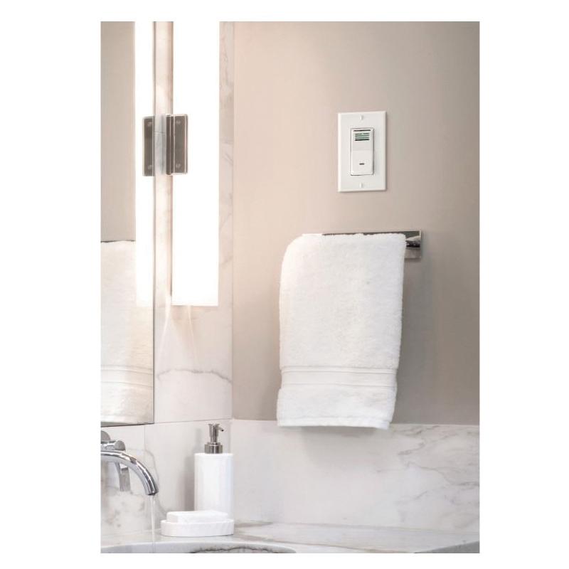 NuTone Sensaire Series P82W Humidity Sensing Wall Control, 120 VAC, White
