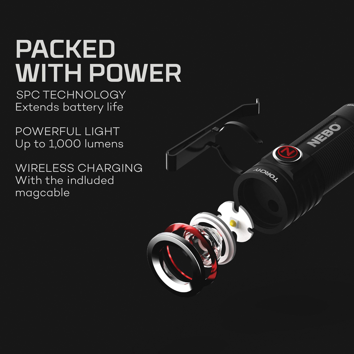 Nebo TORCHY Series NEB-FLT-0001 Flashlight, LED Lamp