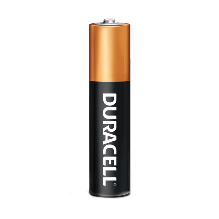 Duracell MN2400B20, 1.5 V Battery, AAA Battery, Alkaline, 20 pk