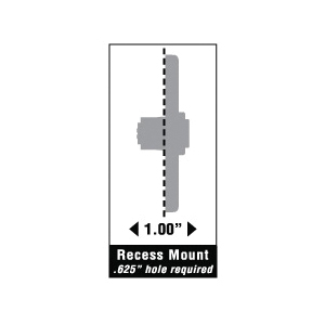 Heath Zenith SL-716 Doorbell Pushbutton, Wired, Metal, Oil-Rubbed Bronze