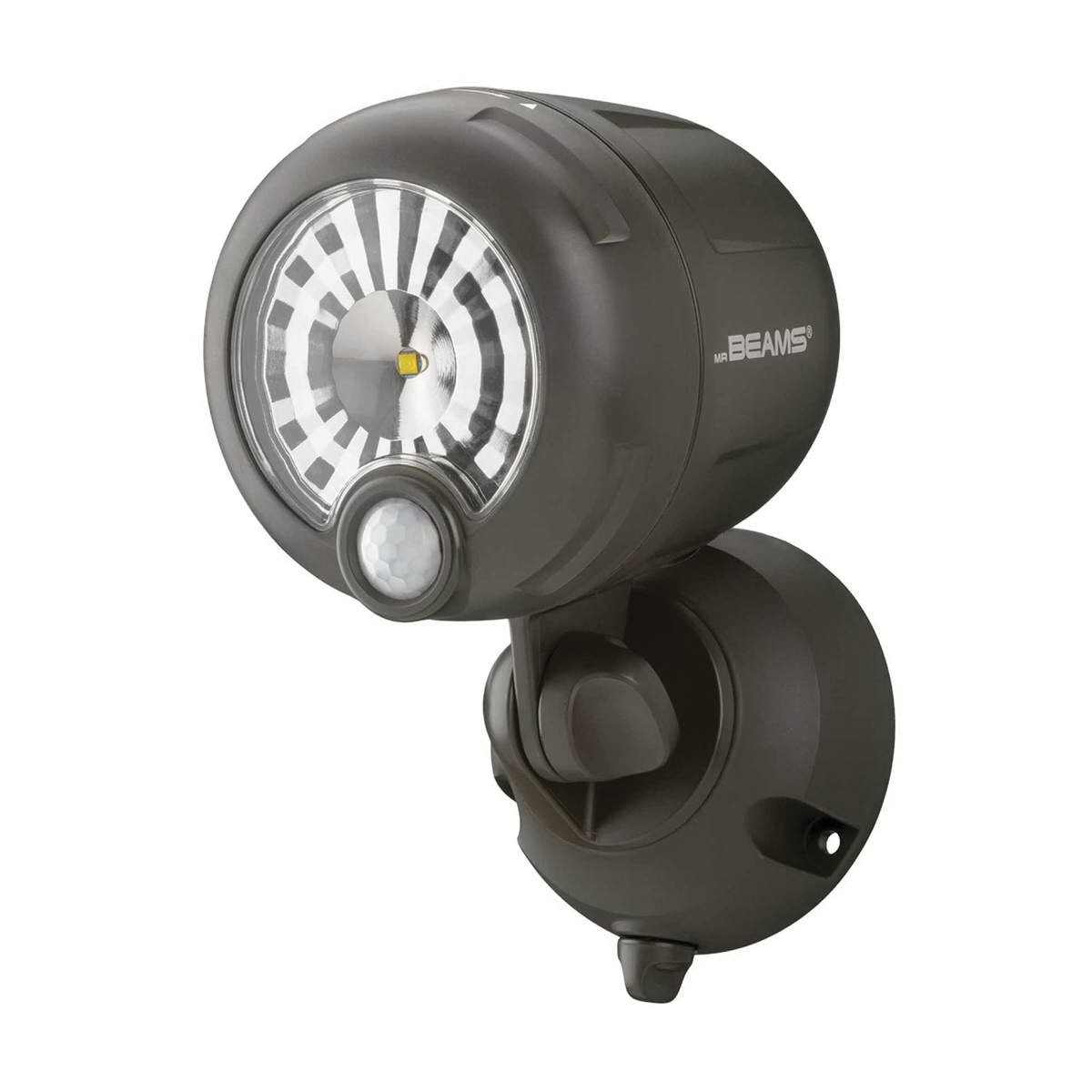 Mr Beams MB360XT-BRN-01-00 Wireless Motion Security Light, 6.5 in H x 3.5 in W x 4.42 in D Dimensions, 200 Lumens