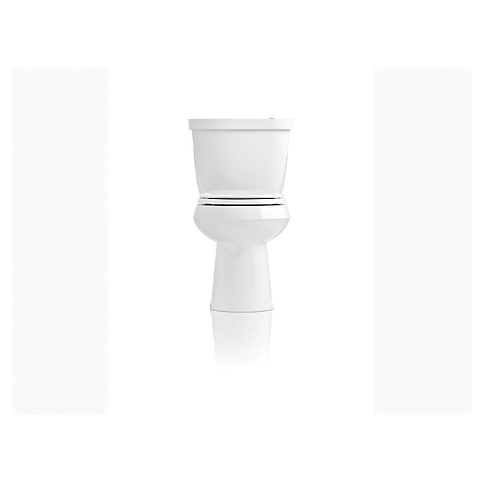 Kohler Quiet-Close Cachet Series K-4639-0 Toilet Seat, Elongated, Round, Plastic, White, Quick-Release Hinge