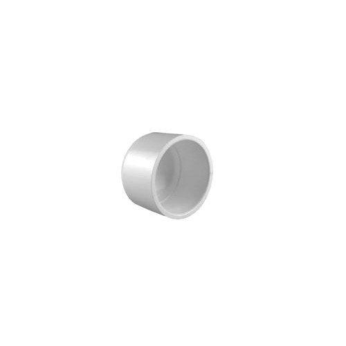 Charlotte Pipe 2116 Series 447-025 Pipe Cap, 2-1/2 in, Socket, PVC, White, SCH 40 Schedule, 180 psi Pressure