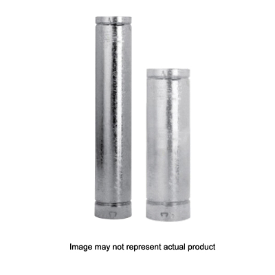 105060 Type B Gas Vent Pipe, 5 in Dia, 5 ft L, Aluminum/Galvanized Steel