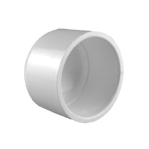 Charlotte Pipe 2116 Series 447-015 Pipe Cap, 1-1/2 in, Socket, PVC, White, SCH 40 Schedule