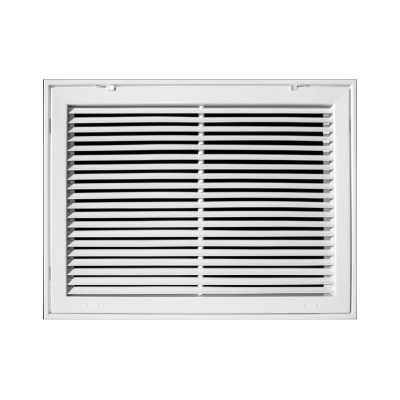 290 C290 20X20 Return Air Filter Grille, 20 in L, 20 in W, Steel, Pristine White, Powder-Coated