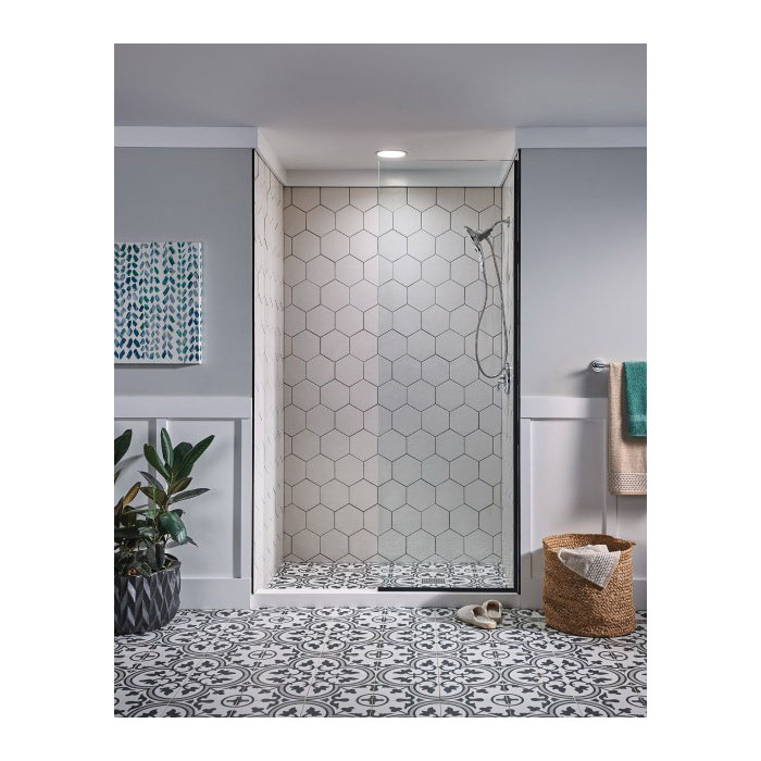 Moen Engage Series 26112EP Hand Shower, 1/2 in Connection, 1.75 gpm, 6-Spray Function, Plastic, Chrome, 60 in L Hose