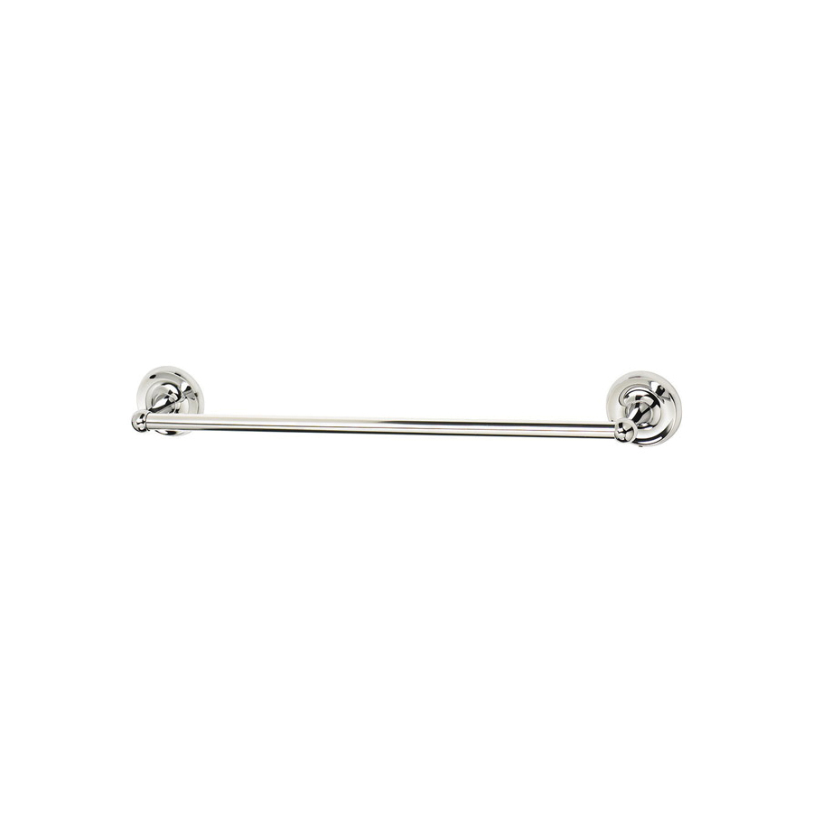 355-0101 Towel Bar, 18 in OAL, Zinc, Polished Chrome, Wall