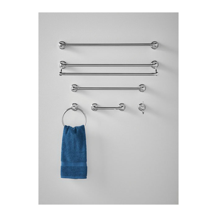 Hilliard Towel Bar, Moen, 24 in L, Chrome - 5