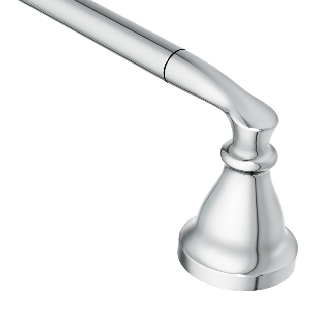 Hilliard Towel Bar, Moen, 18 in L, Chrome - 2