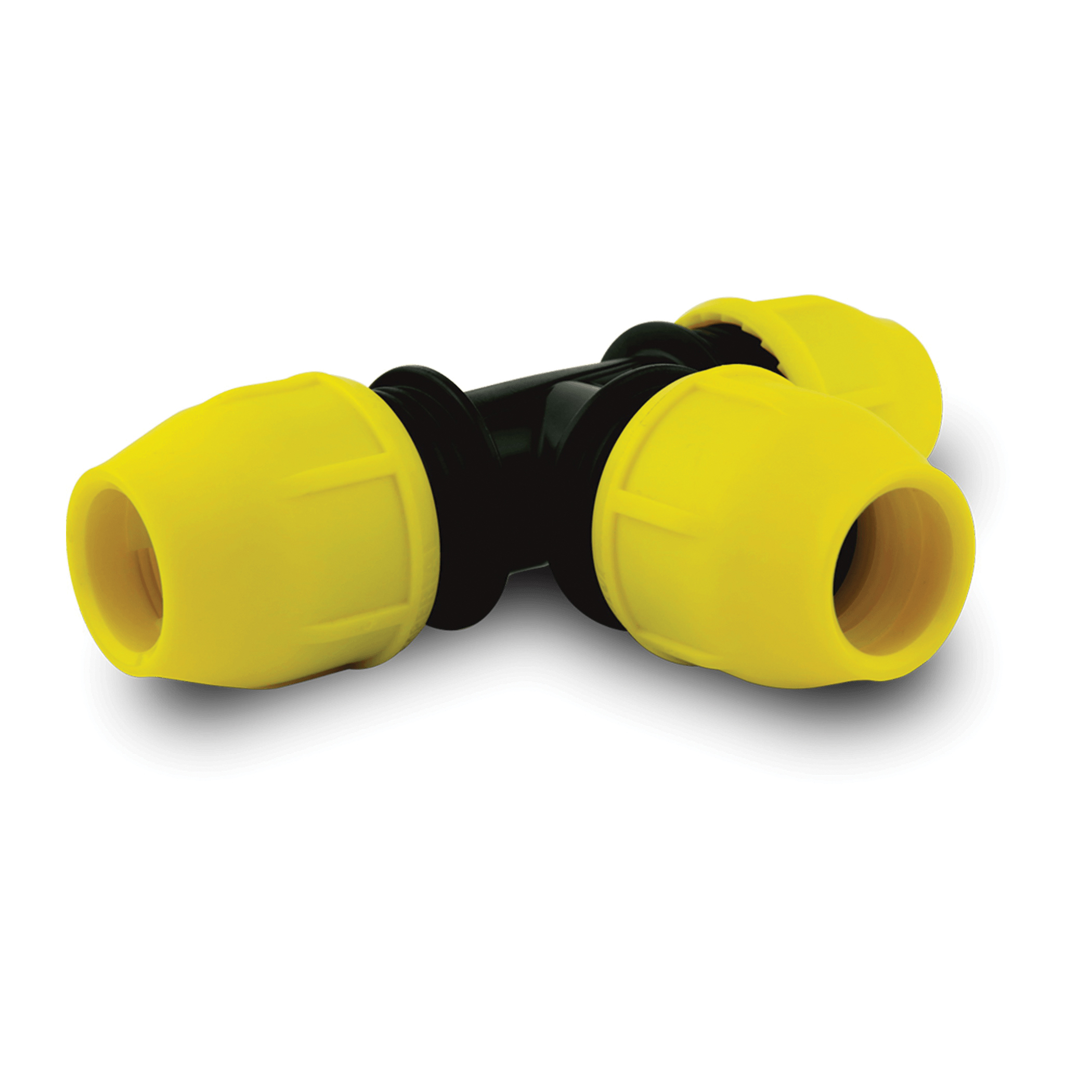 UNDERGROUND Series 18-401-005 Gas Pipe Tee, 1/2 in, IPS, SDR 9.3 Schedule, Polypropylene, 5.51 in L