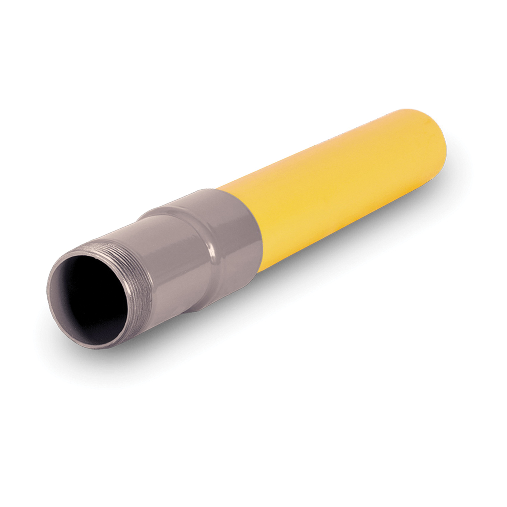 UNDERGROUND Series 18-445-005 Transition Gas Pipe, 1/2 in, 19-1/2 in L, IPS x MIP, Polyethylene/Steel, Yellow
