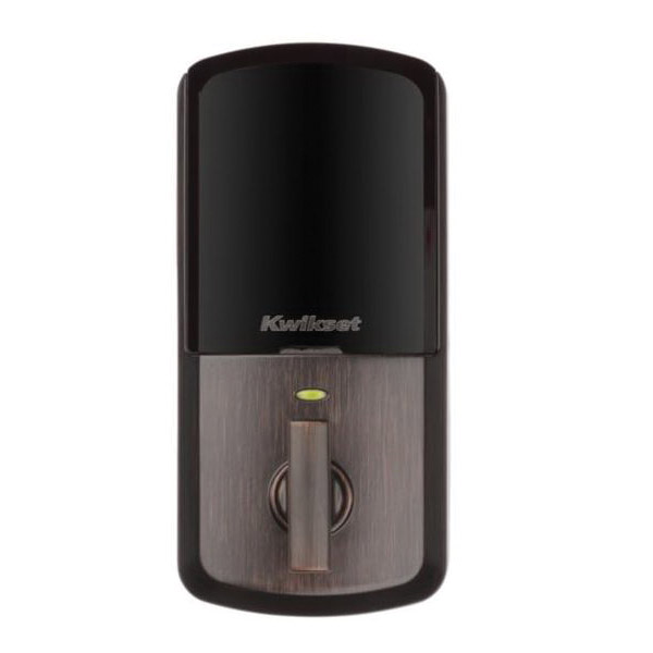 Aura Series Electronic Lockset, Kwikset, Venetian Bronze, Residential, AAA Grade, Zinc, Keypad Included - 4
