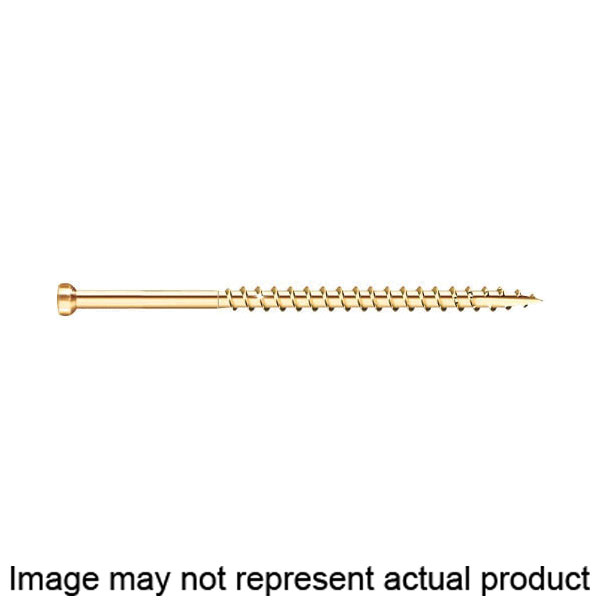 FIN/Trim 96065 Screw, #8 Thread, 2-1/2 in L, Trim Head, Star Drive, Steel, Climatek-Coated, 100 PK