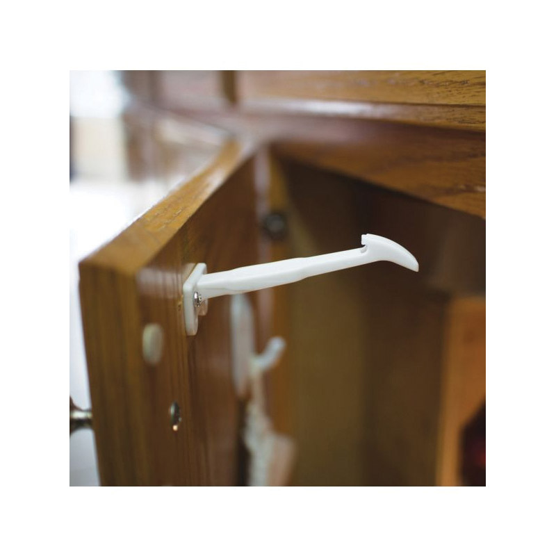 Secure Catch, Dreambaby, 3-1/4 in L, 1-1/16 in W, Plastic, White - 3