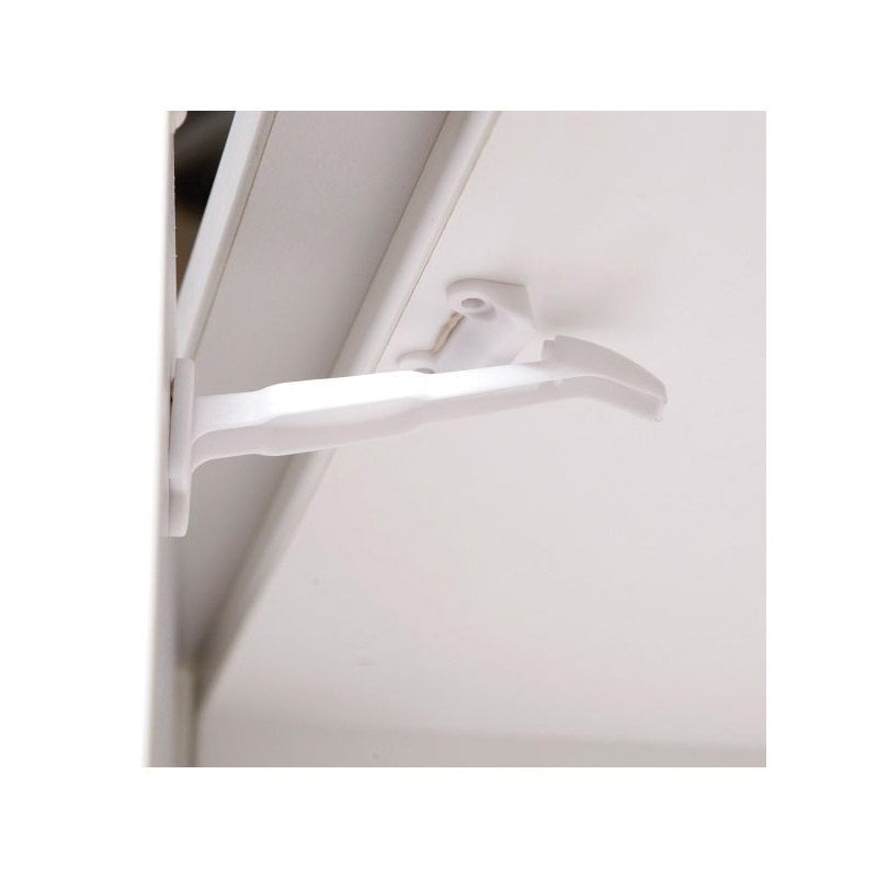 Secure Catch, Dreambaby, 3-1/4 in L, 1-1/16 in W, Plastic, White - 4