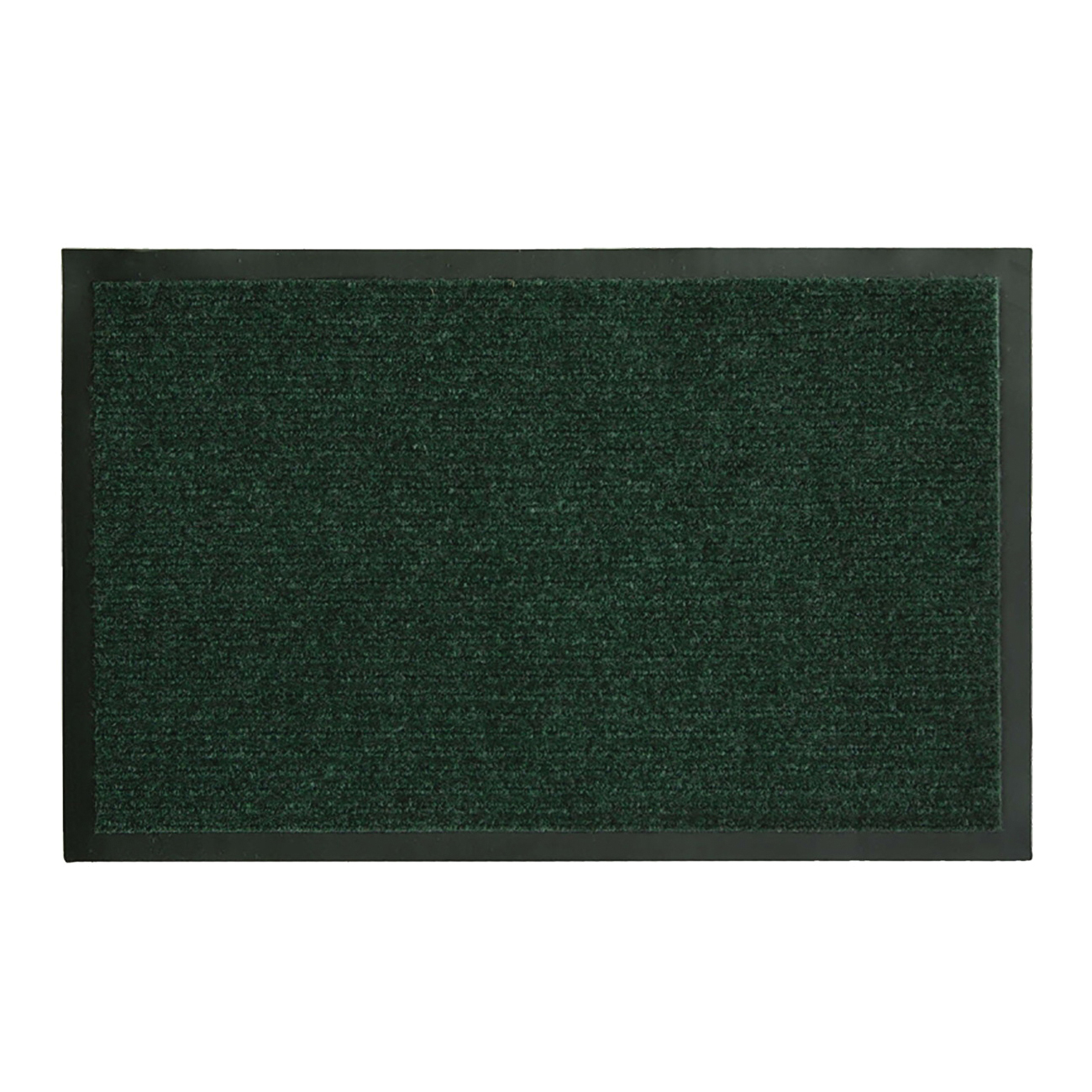 27393 Ribbed Utility Mat, 28 in L, 18 in W, Polypropylene Rug, Green