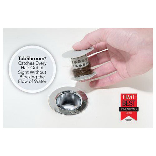 Strainer, Tubshroom, 2-1/4 in Dia, Thermoplastic, Nickel - 3