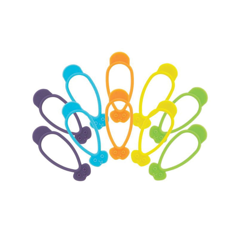 The World's Greatest 43729 Stretch'n Twist Bag Tie, Silicone, Assorted