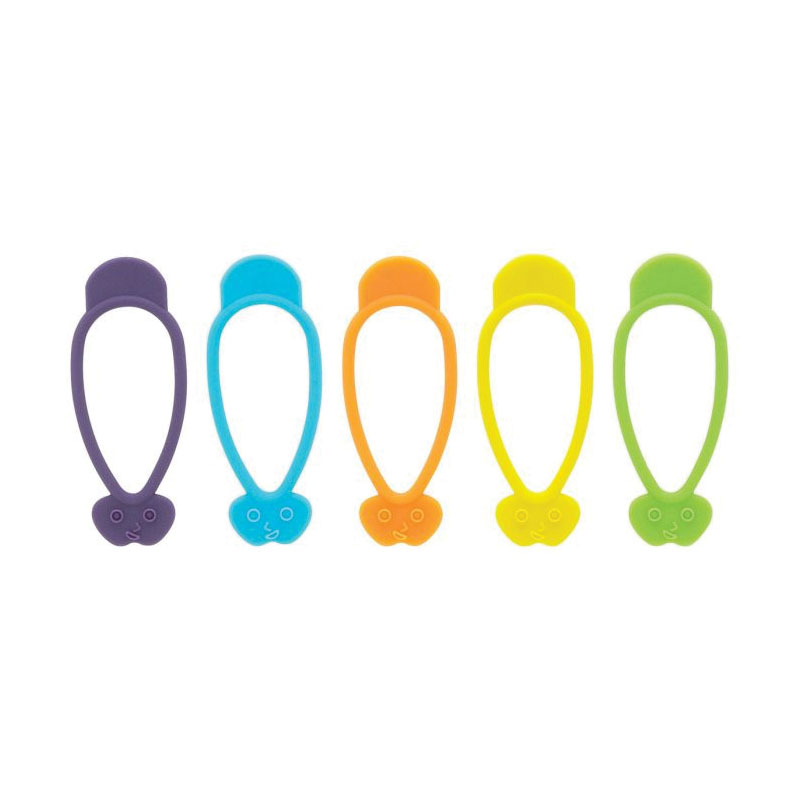 The World's Greatest 43729 Stretch'n Twist Bag Tie, Silicone, Assorted