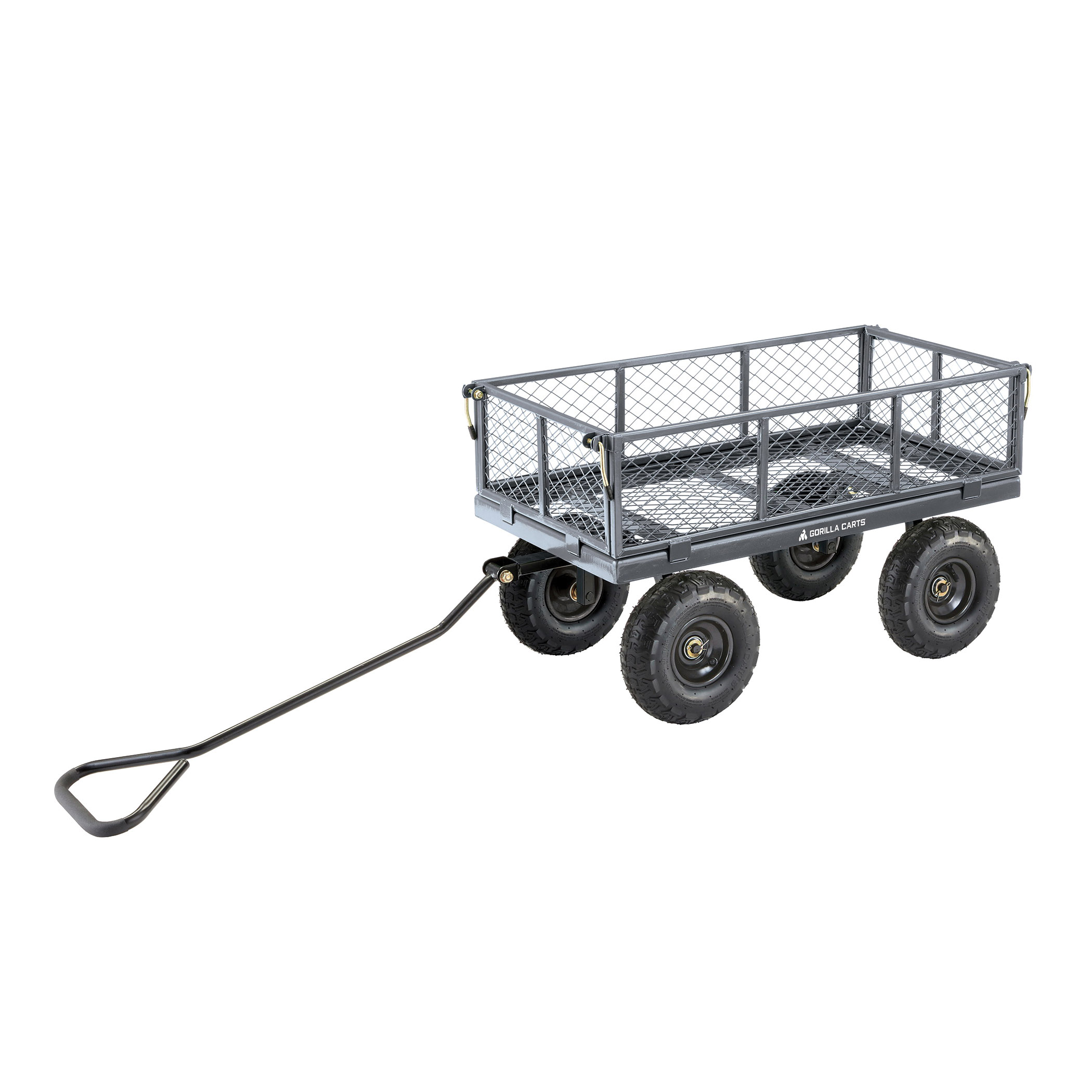 Gor610 Utility Yard Cart, 600 Lb, 4-wheel, 10 In