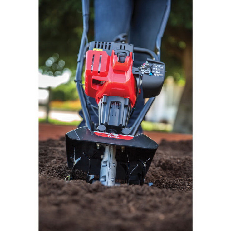 Gas Garden Cultivator, Troy-Bilt, 25 cc, 6 to 9 in Max Tilling W, 5 in Max Tilling D - 5