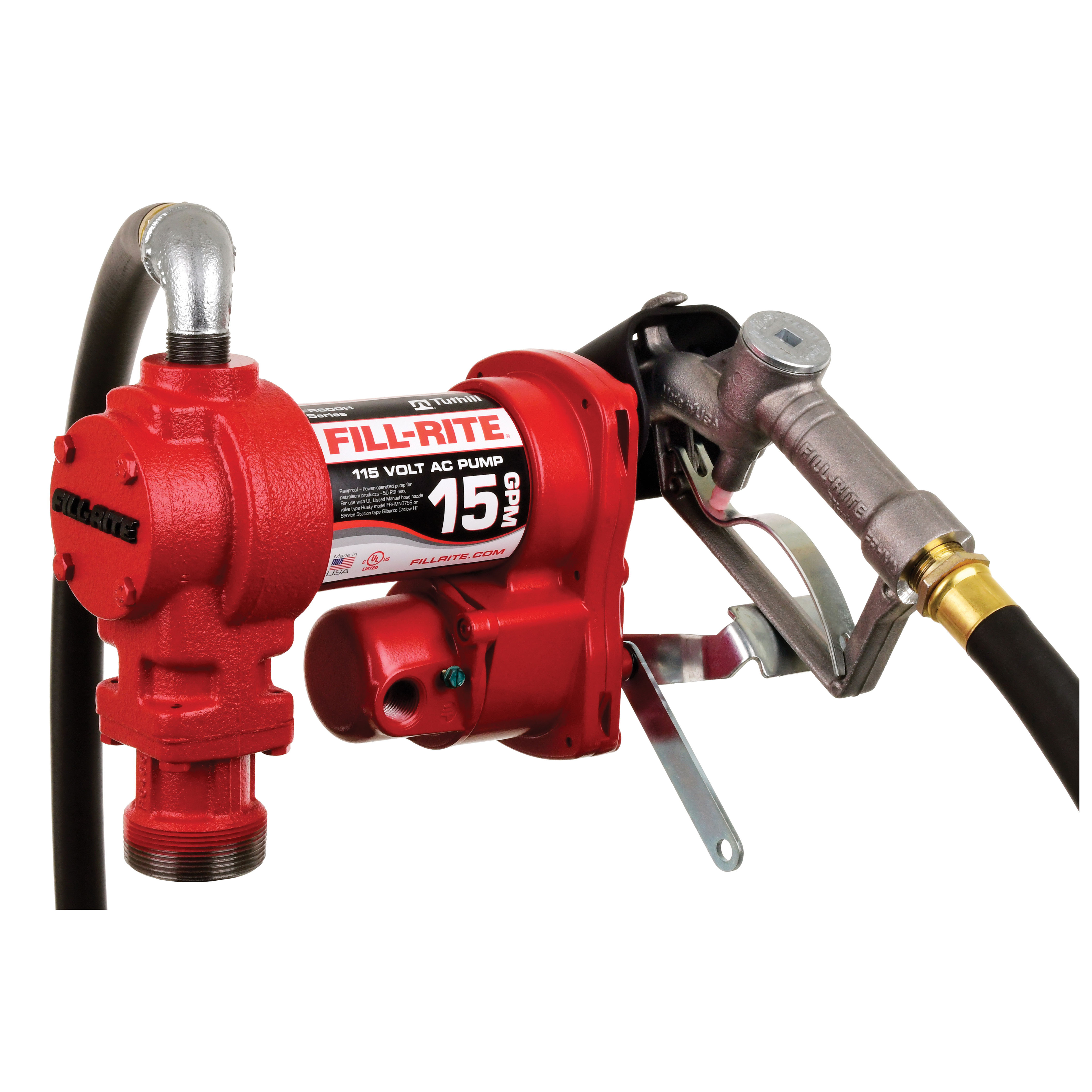 FR600 FR610H AC Pump with Hose, Motor: 1/6 hp, 34 in L Suction Tube, 3/4 in Outlet, 15 gpm, Iron