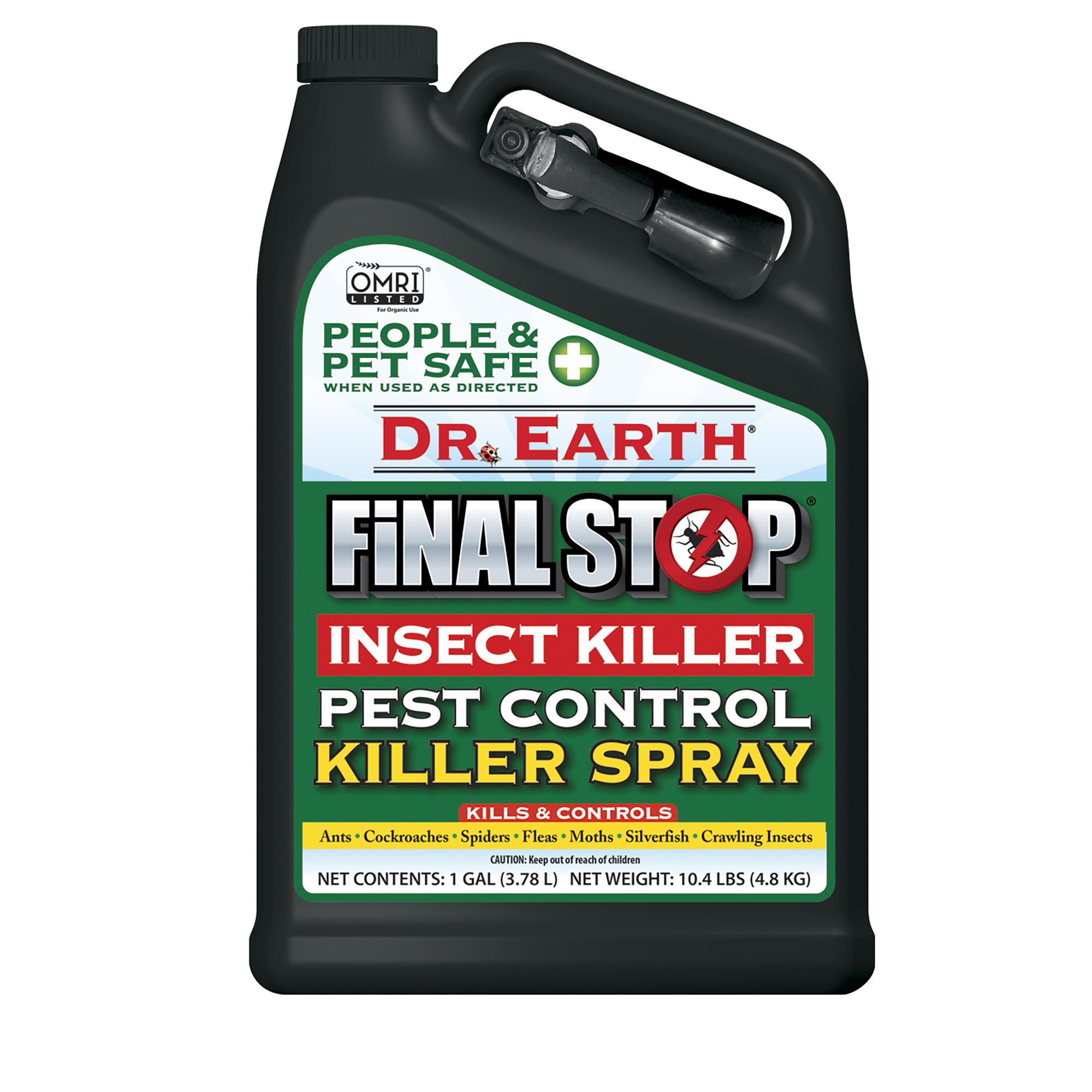 Dr. Earth 8011 Pest Control Killer Spray, Liquid, Spray Application, Home, Garden, 1 gal
