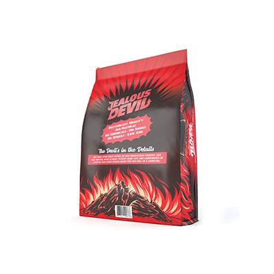 JEALOUS DEVIL JD20LBS Lump Charcoal, 4 hr in Open, 20 hr in Low-Oxygen Burn Time, 20 lb Package - 4