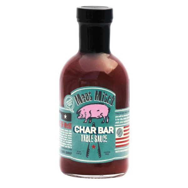 3955 BBQ Table Sauce, Char Bar, Liquid, 19 oz, Jar