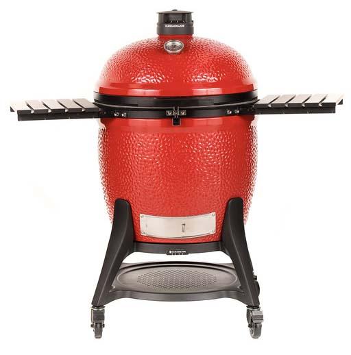 Big Joe III KJ15041021 Charcoal Grill, 864 sq-in Primary Cooking Surface, Red, Smoker Included: Yes
