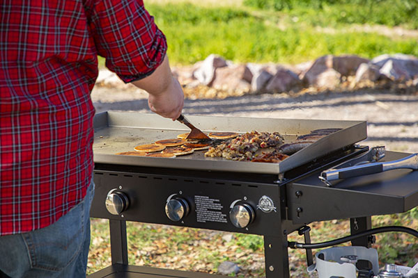 Pit Boss 10554 Outdoor Griddle Grill, 35.04 in H x 76.97 in W x 24.09 in D Dimensons, 62,000 Btu , 4-Burner, Black