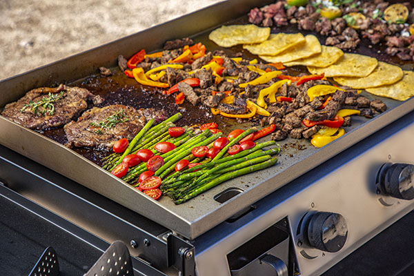 Pit Boss 10555 Outdoor Griddle Grill, 76.97 in L x 24.09 in W x 35.04 in H Dimensons, 62,000 Btu, 4-Burner, Black - 3