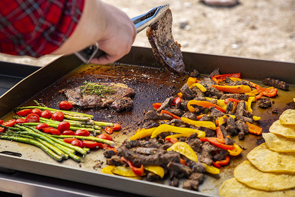 Pit Boss 10555 Outdoor Griddle Grill, 76.97 in L x 24.09 in W x 35.04 in H Dimensons, 62,000 Btu, 4-Burner, Black - 4