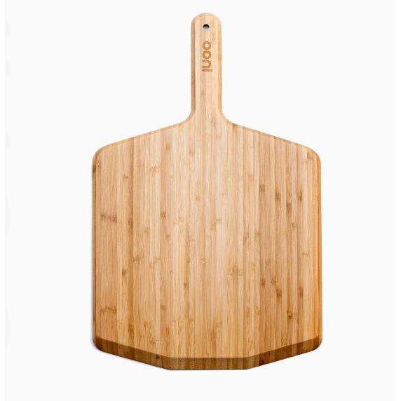 UU-P08300 Pizza Peel and Serving Board, Bamboo Blade, Brown Handle
