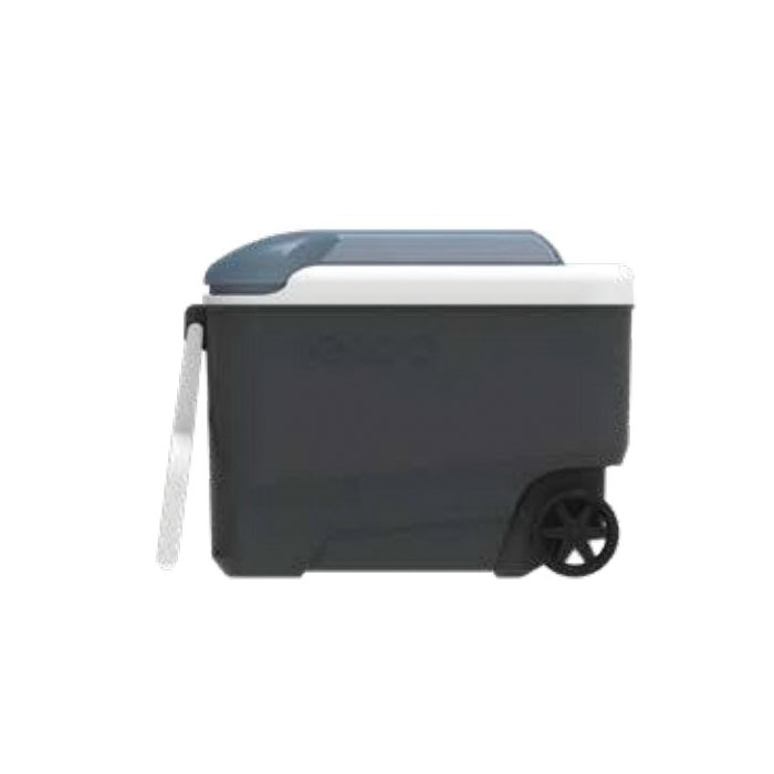 Igloo MaxCold Series 34484 Roller Cooler, 40 qt Cooler, Ice Blue/Jet Carbon, 5 days Ice Retention