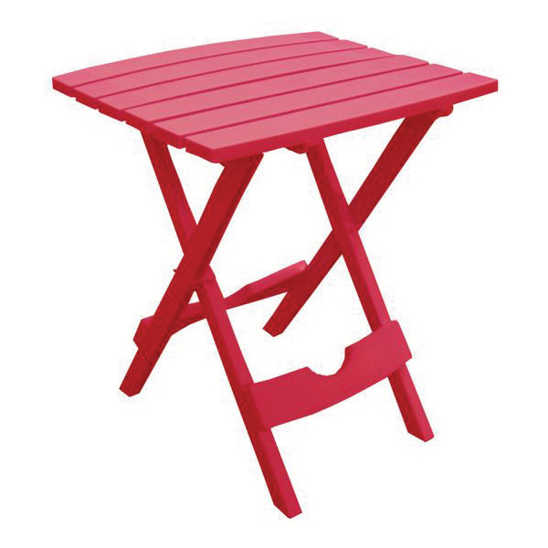 Adams Quik-Fold 8510-26-3734 Side Table, 15-1/4 in OAW, 17-3/8 in OAD, 19-3/4 in OAH, Polypropylene Frame