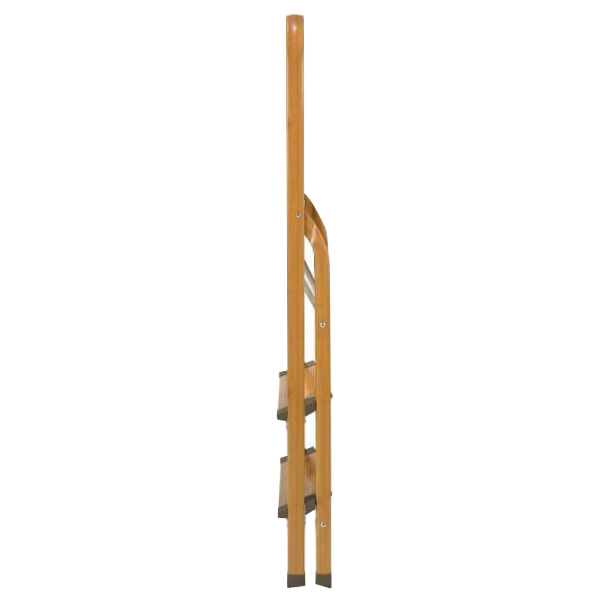 Folding Step Stool, Polder Products, 3-Step, Type II 225 lb, 24-1/2 in Top Step, Aluminum - 3