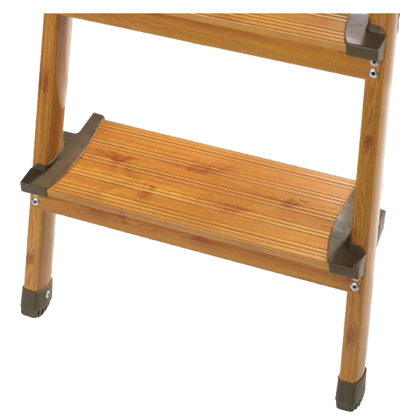 Folding Step Stool, Polder Products, 3-Step, Type II 225 lb, 24-1/2 in Top Step, Aluminum - 4
