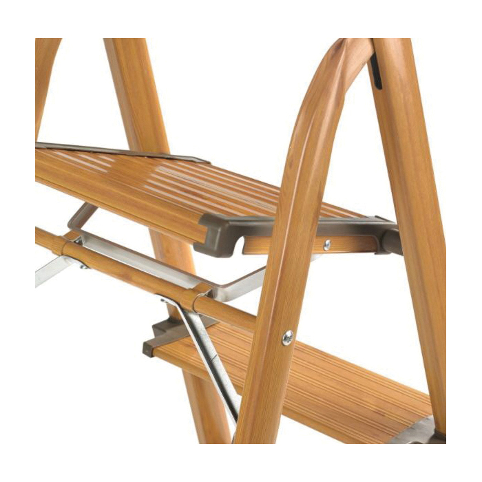 Folding Step Stool, Polder Products, 3-Step, Type II 225 lb, 24-1/2 in Top Step, Aluminum - 5