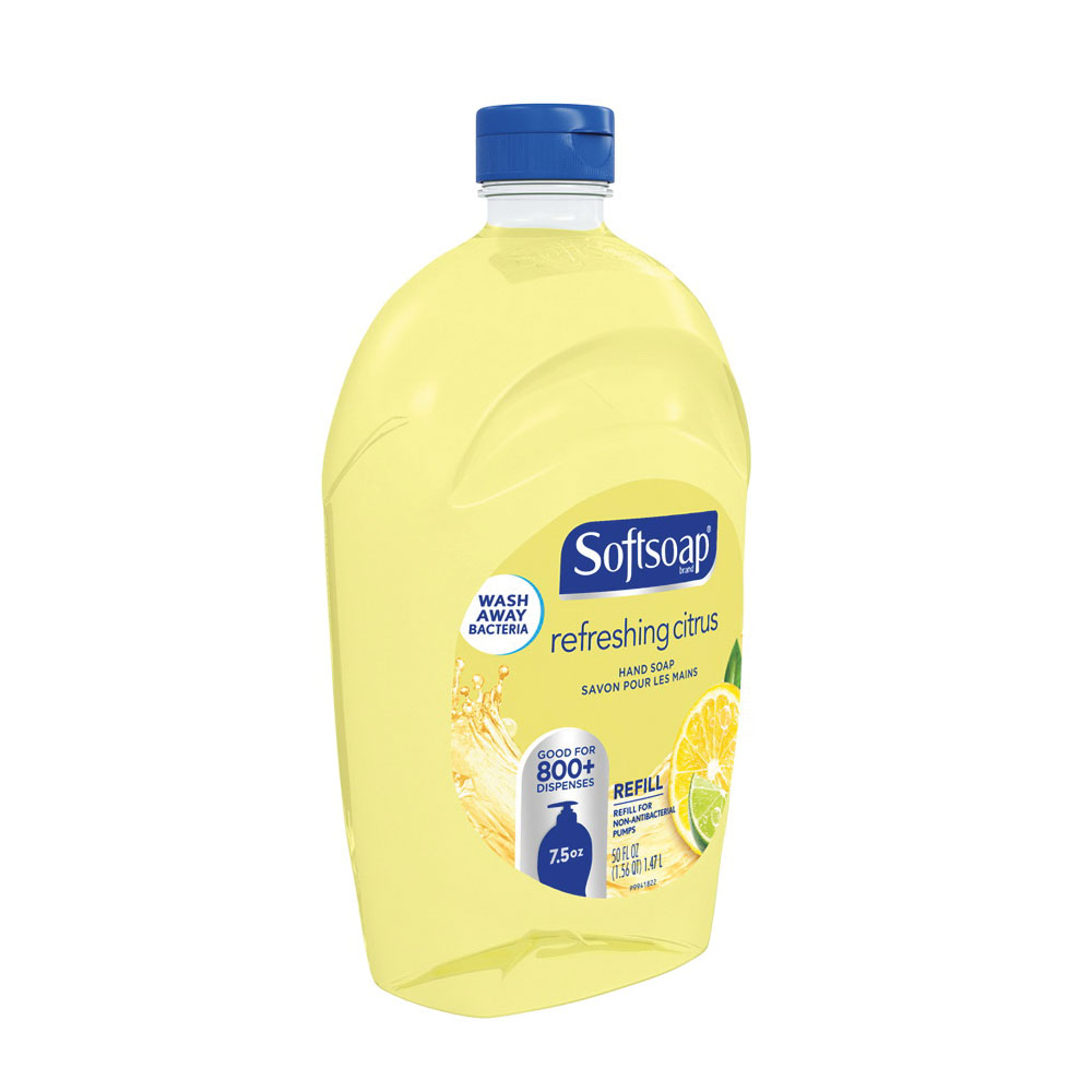 Softsoap US07336A Hand Soap, Liquid, Light Yellow, Refreshing Citrus, 50 oz Bottle