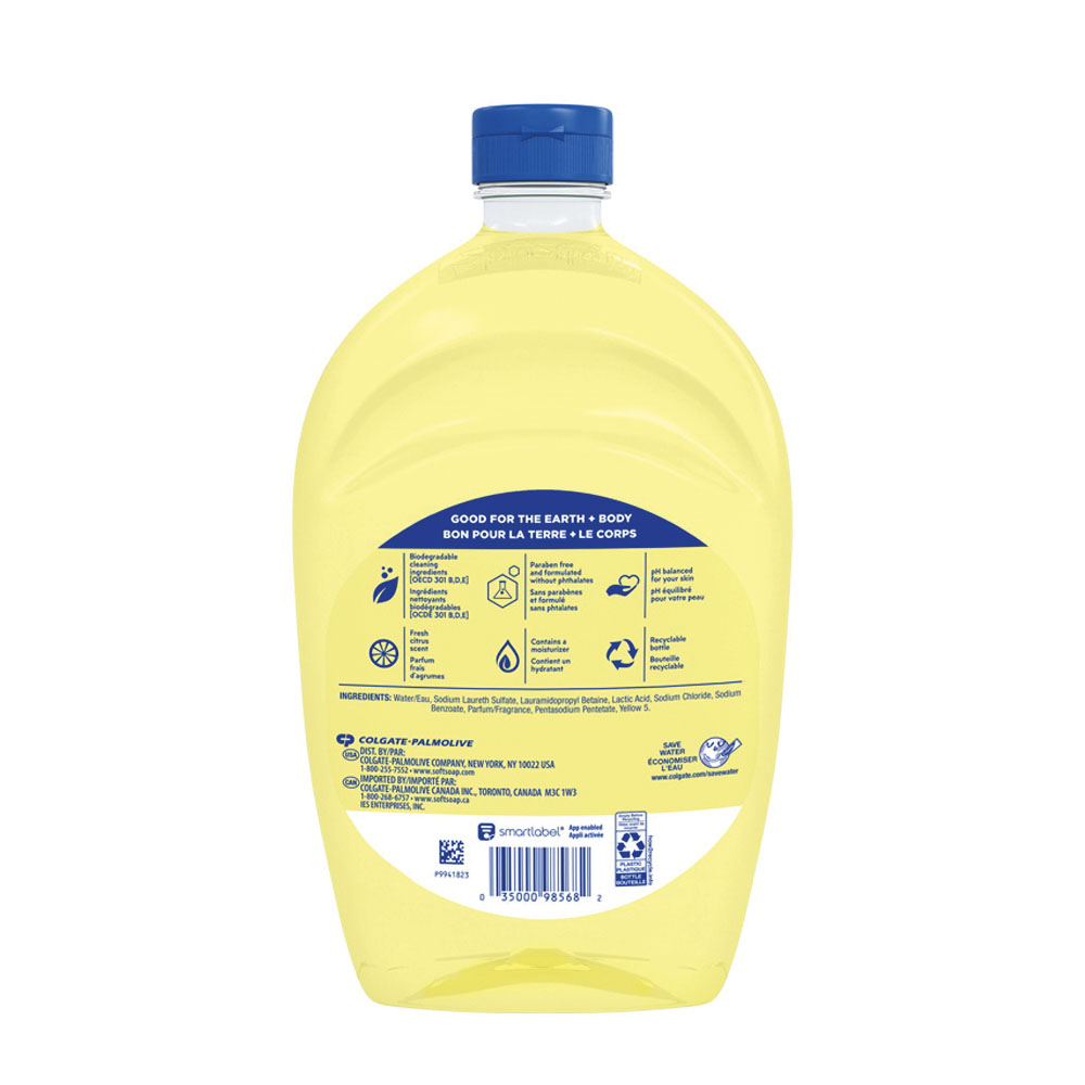 Softsoap US07336A Hand Soap, Liquid, Light Yellow, Refreshing Citrus, 50 oz Bottle