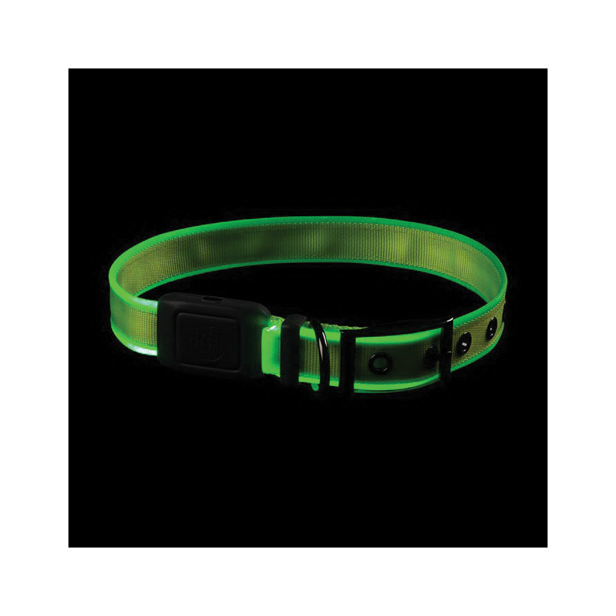 Nite Ize NITEDOG NDCRM-17-R3 Rechargeable Dog Collar, 16 to 20 in Neck, 22.13 in L Collar, 1-1/2 in W Collar - 4