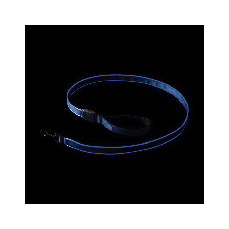 Nite Ize NITEDOG NDLR-03-R3 Rechargeable LED Dog Leash, 5 ft L, 1-1/2 in W, Nylon Line, Blue - 4