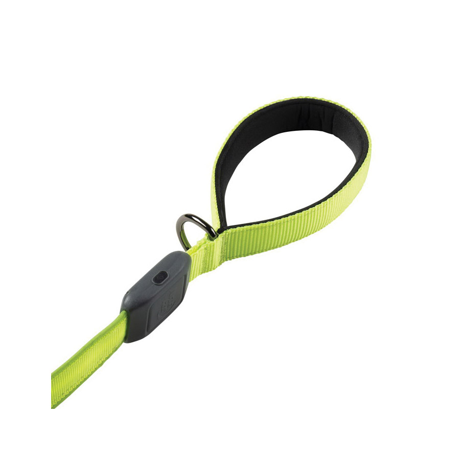 Nite Ize NITEDOG NDLR-17-R3 Rechargeable LED Dog Leash, 5 ft L, 1-1/2 in W, Nylon Line, Green/Lime - 2