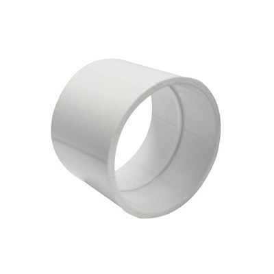 193004R Repair Coupling, 4 in, Hub, PVC, White, SCH 40 Schedule