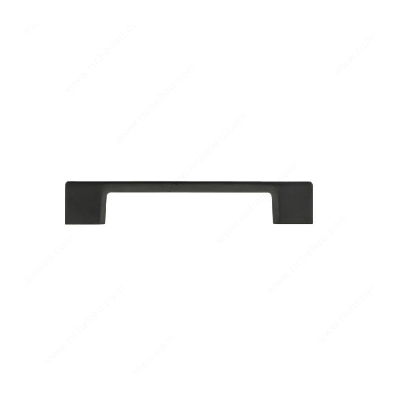 Richelieu BP8160128900 Cabinet Pull, 6-3/8 in L Handle, 1-3/32 in Projection, Metal, Matte Black - 3