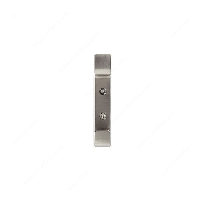 Richelieu RH3603301195 Utility Double Hook, 22 lb, Wall Mounting, Metal, Brushed Nickel - 2