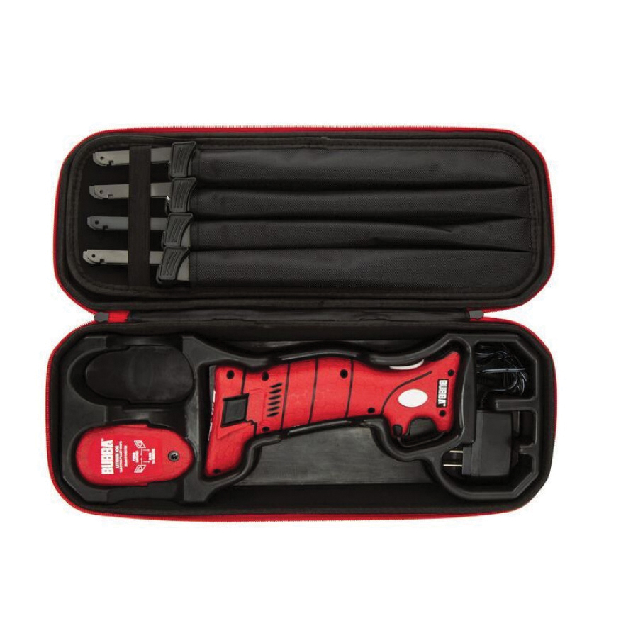 Bubba 1095705 Cordless Electric Fillet Knife, High Carbon Stainless Steel Blade, Red Handle, Serrated Blade - 3