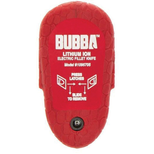 Bubba 1095705 Cordless Electric Fillet Knife, High Carbon Stainless Steel Blade, Red Handle, Serrated Blade - 5